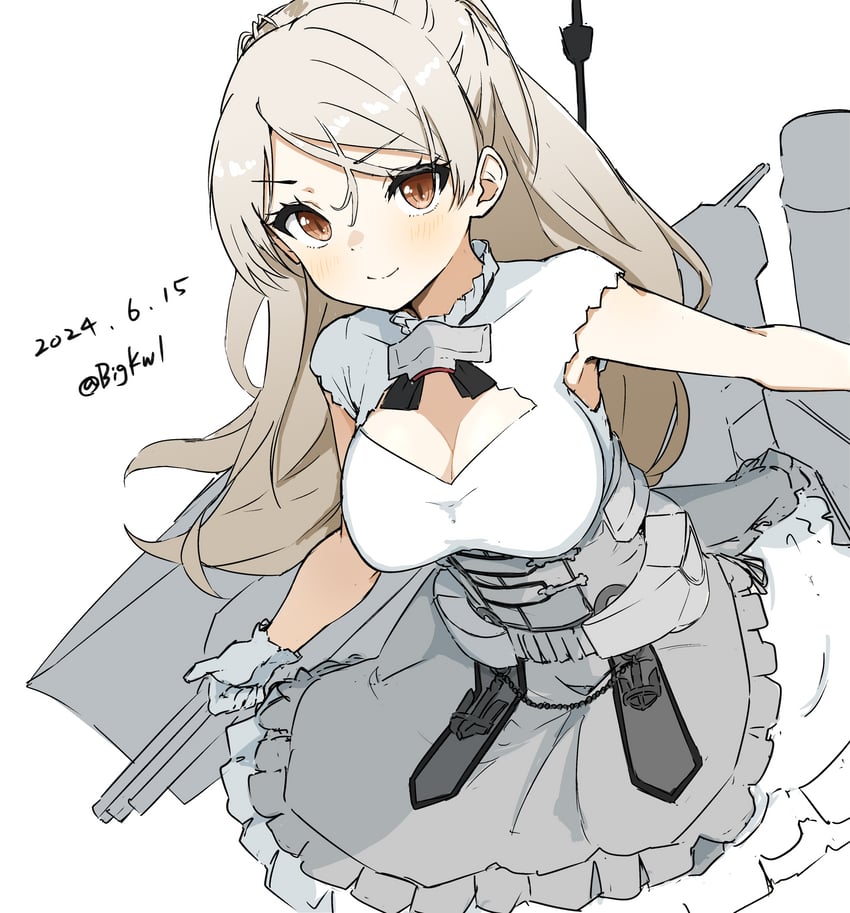 conte di cavour and conte di cavour nuovo (kantai collection) drawn by bigkwl
