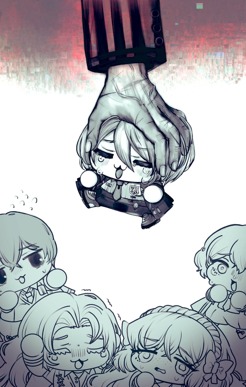 ishmael, don quixote, sinclair, yi sang, rodion, and 1 more (project moon and 1 more) drawn by njaja_kanja