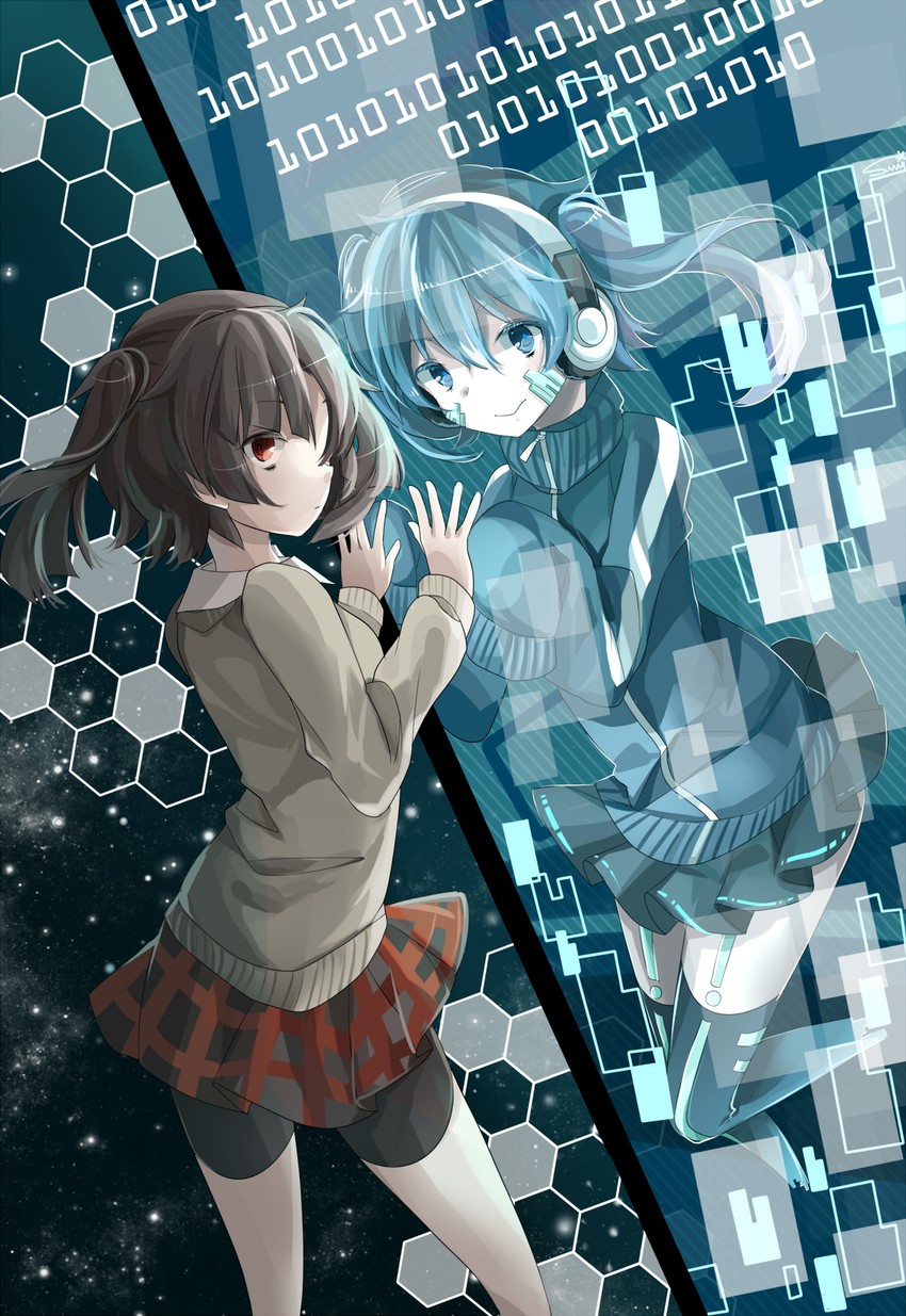 ene and enomoto takane (kagerou project and 2 more) drawn by sumi_mi