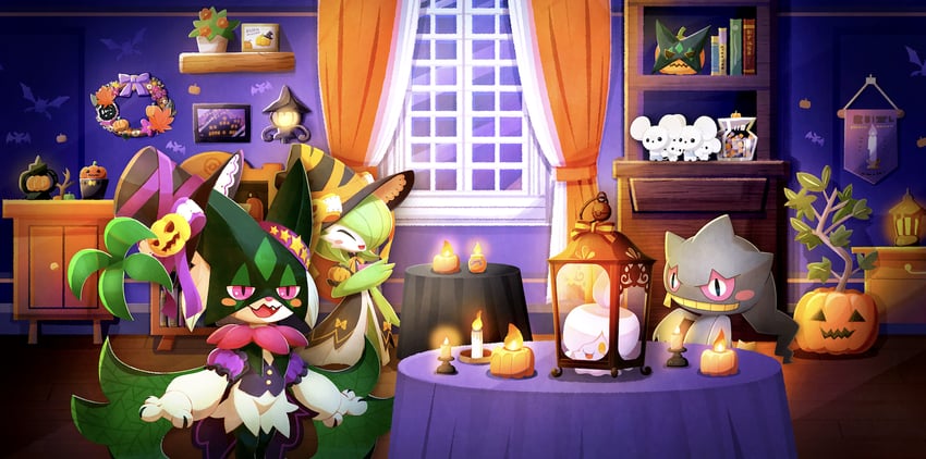 gardevoir, meowscarada, litwick, banette, crobat, and 2 more (pokemon and 1 more)