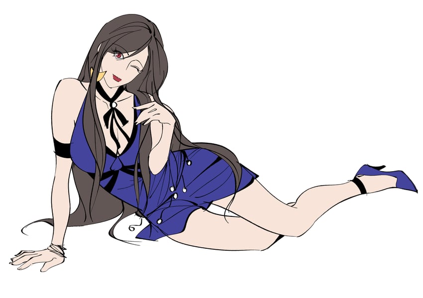 tifa lockhart (final fantasy and 2 more) drawn by mianmian741
