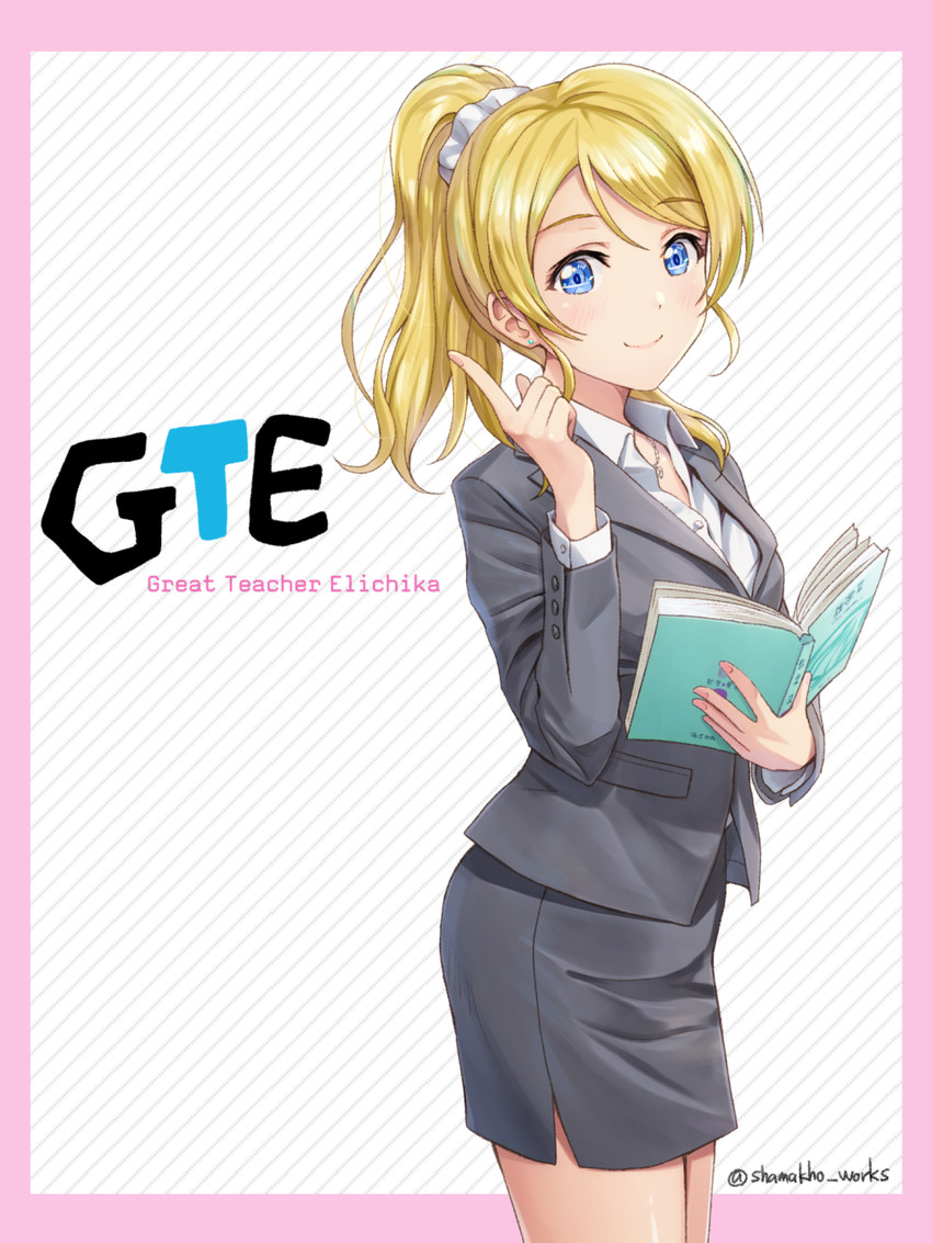 ayase eli (love live! and 2 more) drawn by shamakho
