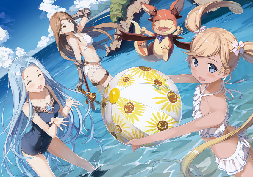 lyria, vyrn, katalina, and io (granblue fantasy) drawn by kiriko_(araragikoyomi)