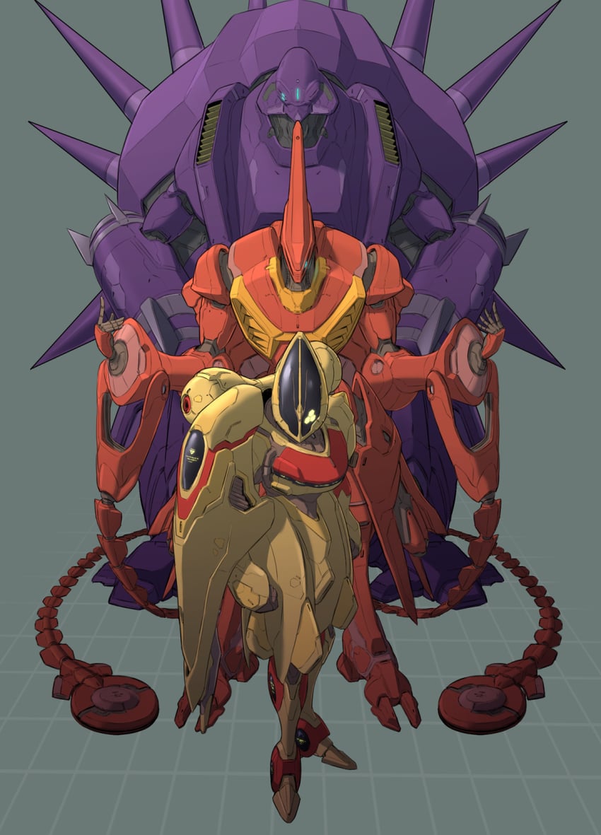 abijo, tortuga, and quavarze (gundam and 1 more) drawn by awatobi