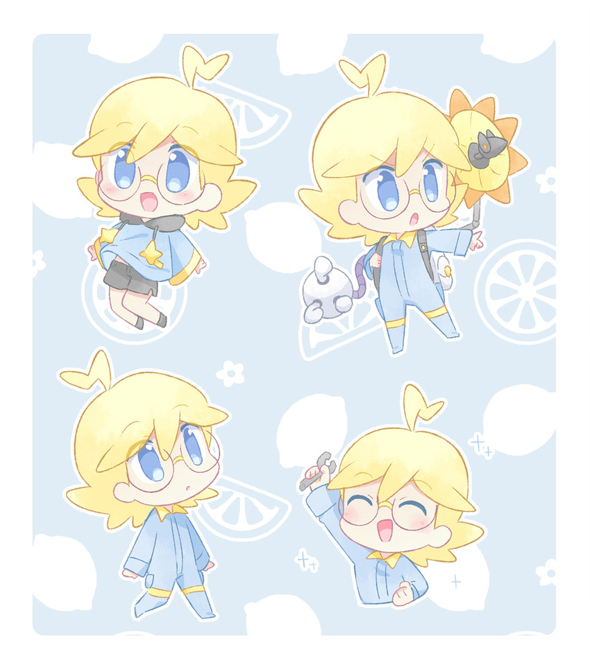clemont (pokemon and 1 more) drawn by akasaka_(qv92612)