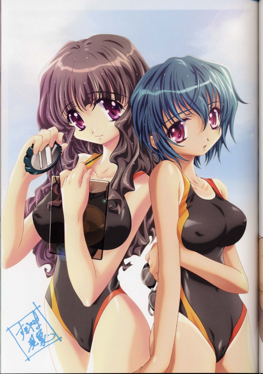 suzuhara sora and sakamoto kanako (maple colors) drawn by sugiyama_genshou