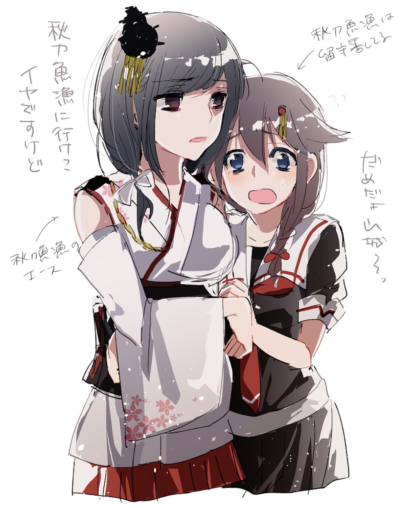 shigure, shigure kai ni, and yamashiro (kantai collection) drawn by hakka_ame_(cuntrymamu)