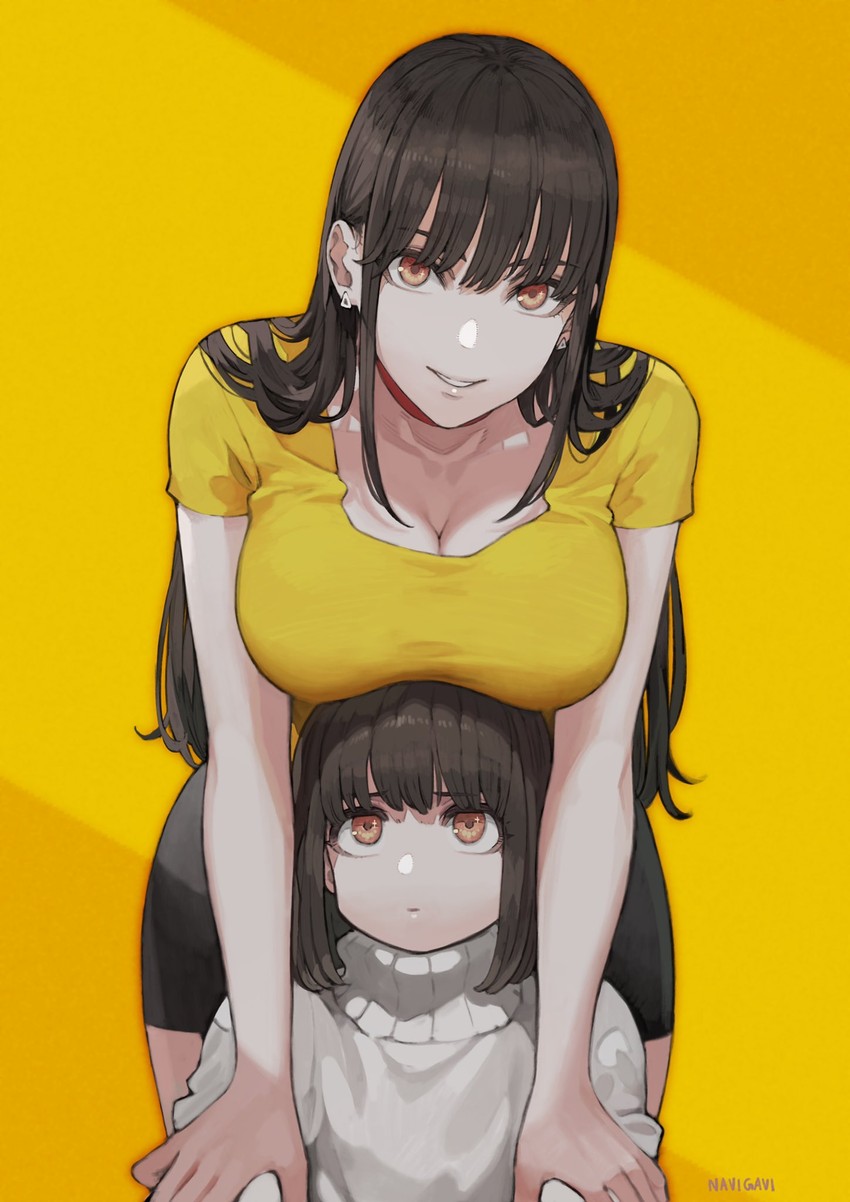 big sister and little sister (original) drawn by jun_(navigavi)