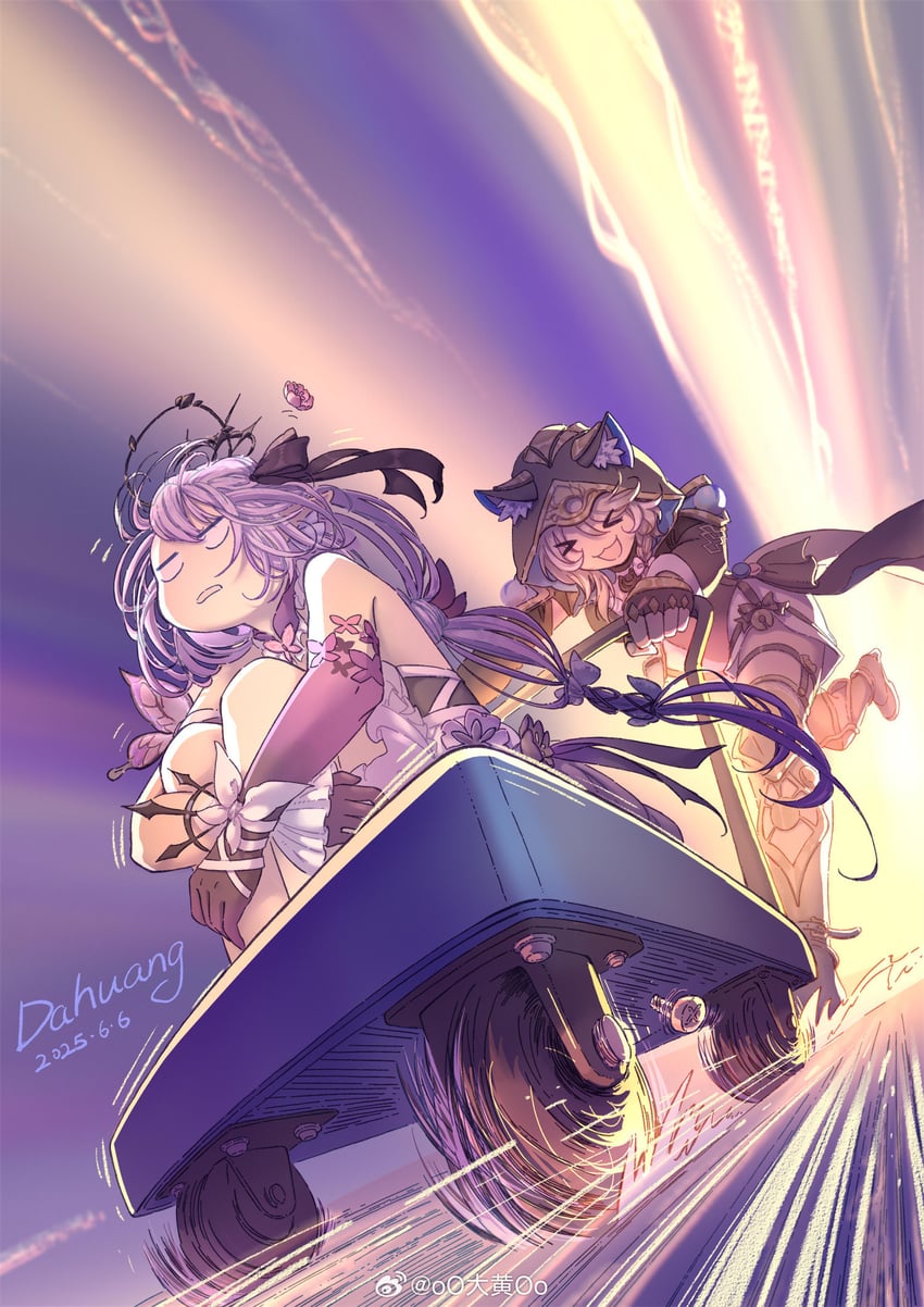 castorice and cipher (honkai and 1 more) drawn by dahuang