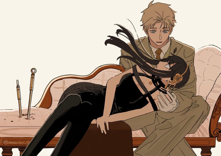 yor briar and twilight (spy x family) drawn by roku_(omewkrs_4)