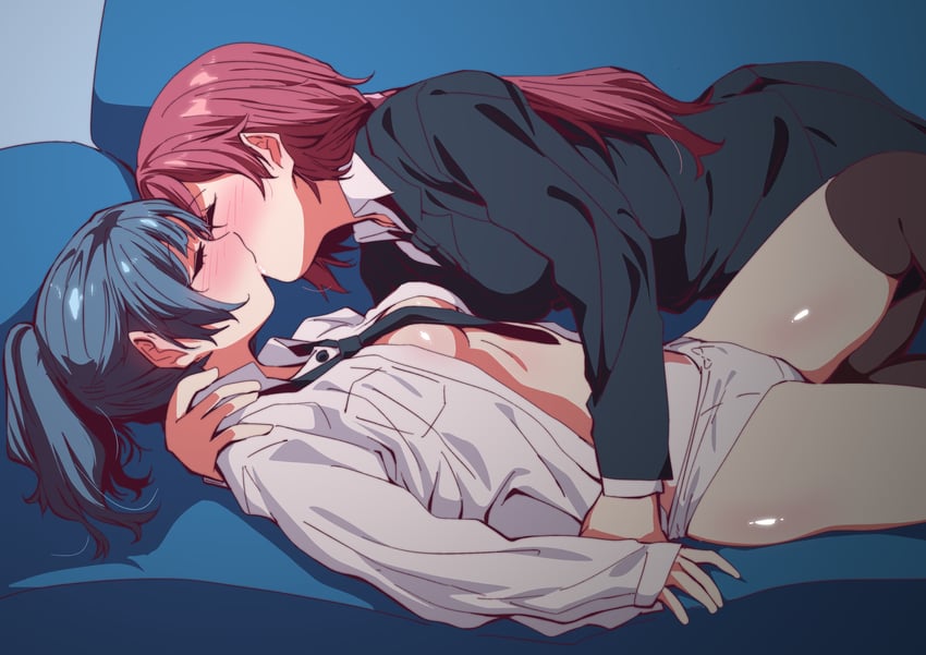 tsushima yoshiko and sakurauchi riko (love live! and 1 more) drawn by ecoman