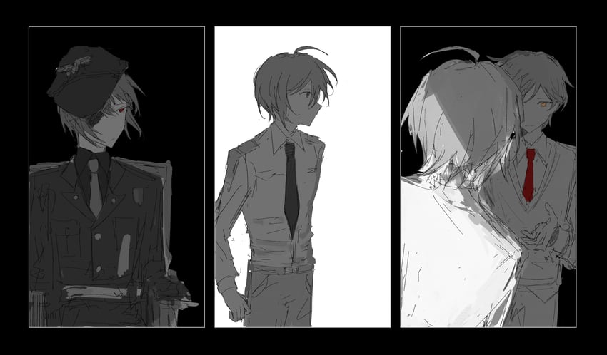 danganronpa and 3 more drawn by sutoroboraito