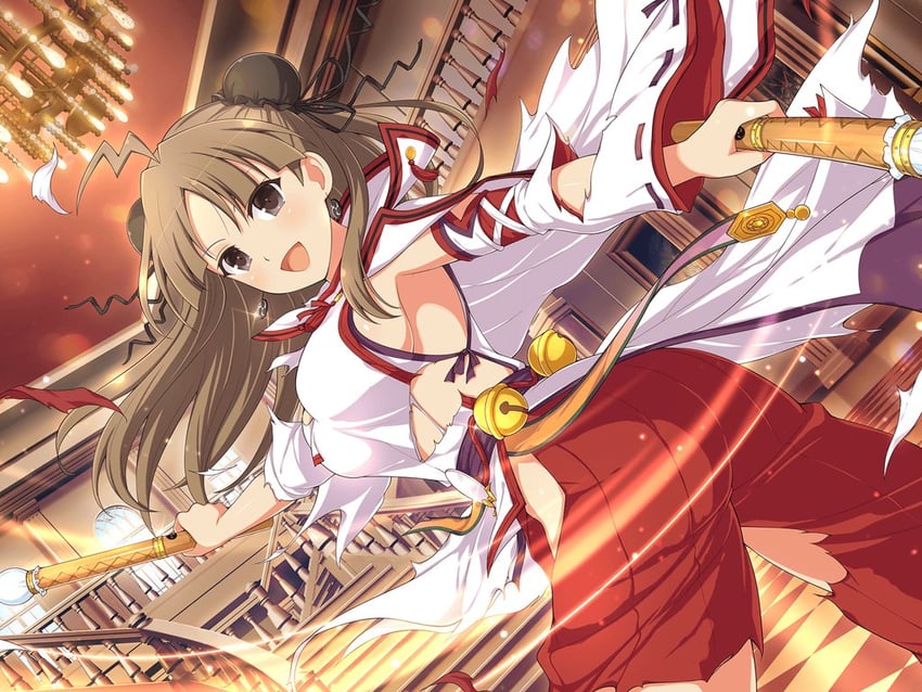 renka (senran kagura and 2 more) drawn by yaegashi_nan