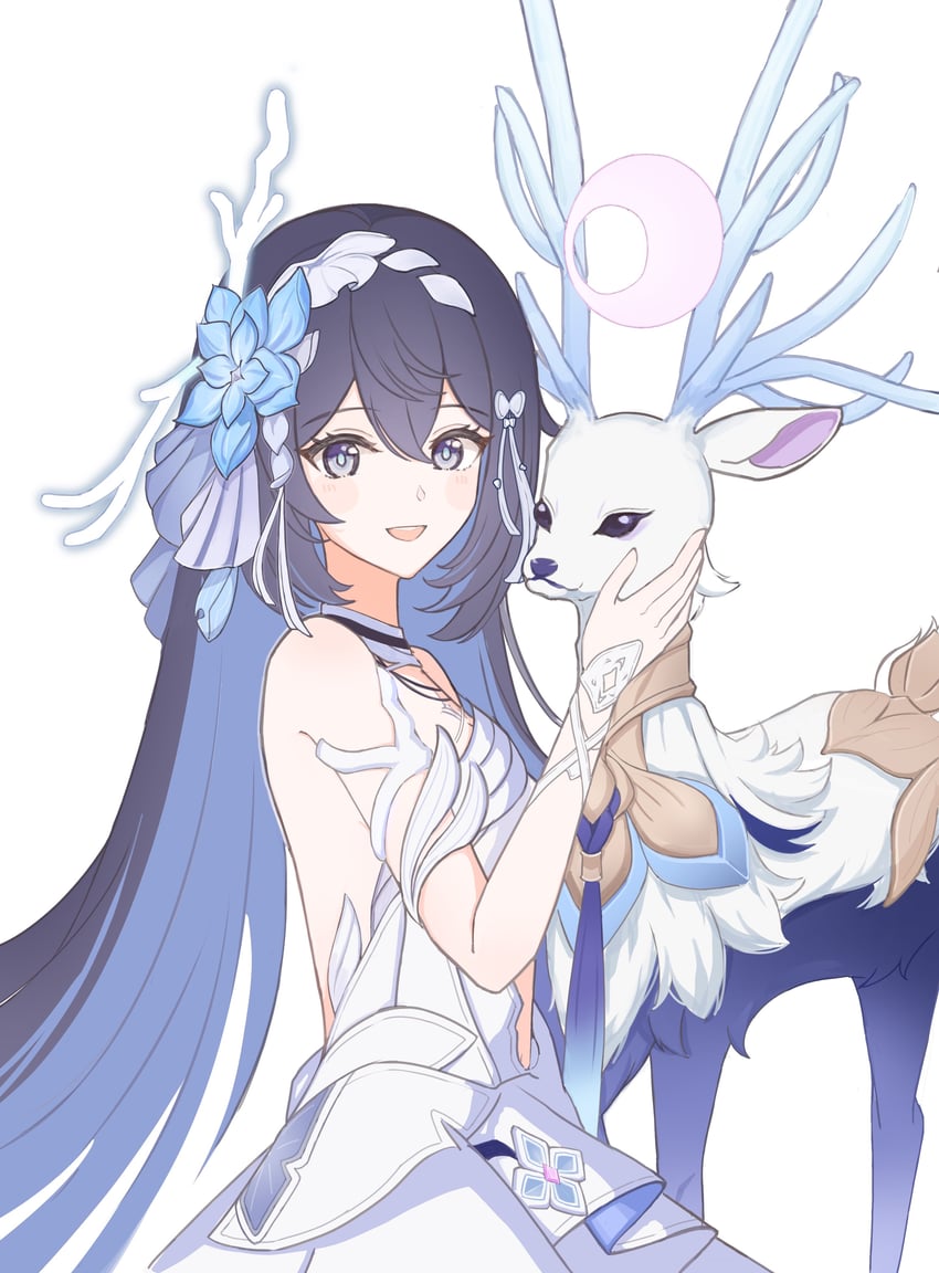 seele vollerei and diana (honkai and 1 more) drawn by sazisazi50