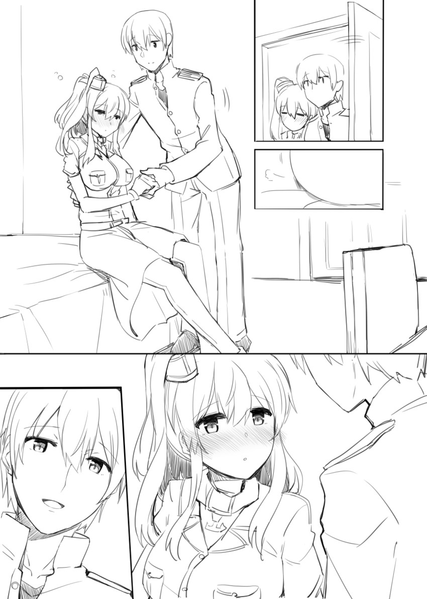 admiral and saratoga (kantai collection) drawn by rui_shi_(rayze_ray)