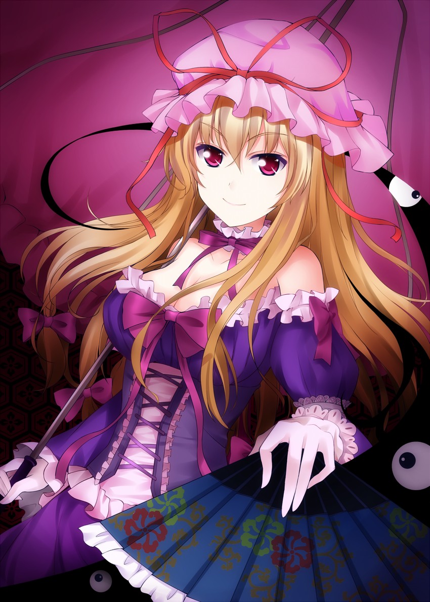 yakumo yukari (touhou) drawn by qiuzhi_huiyi