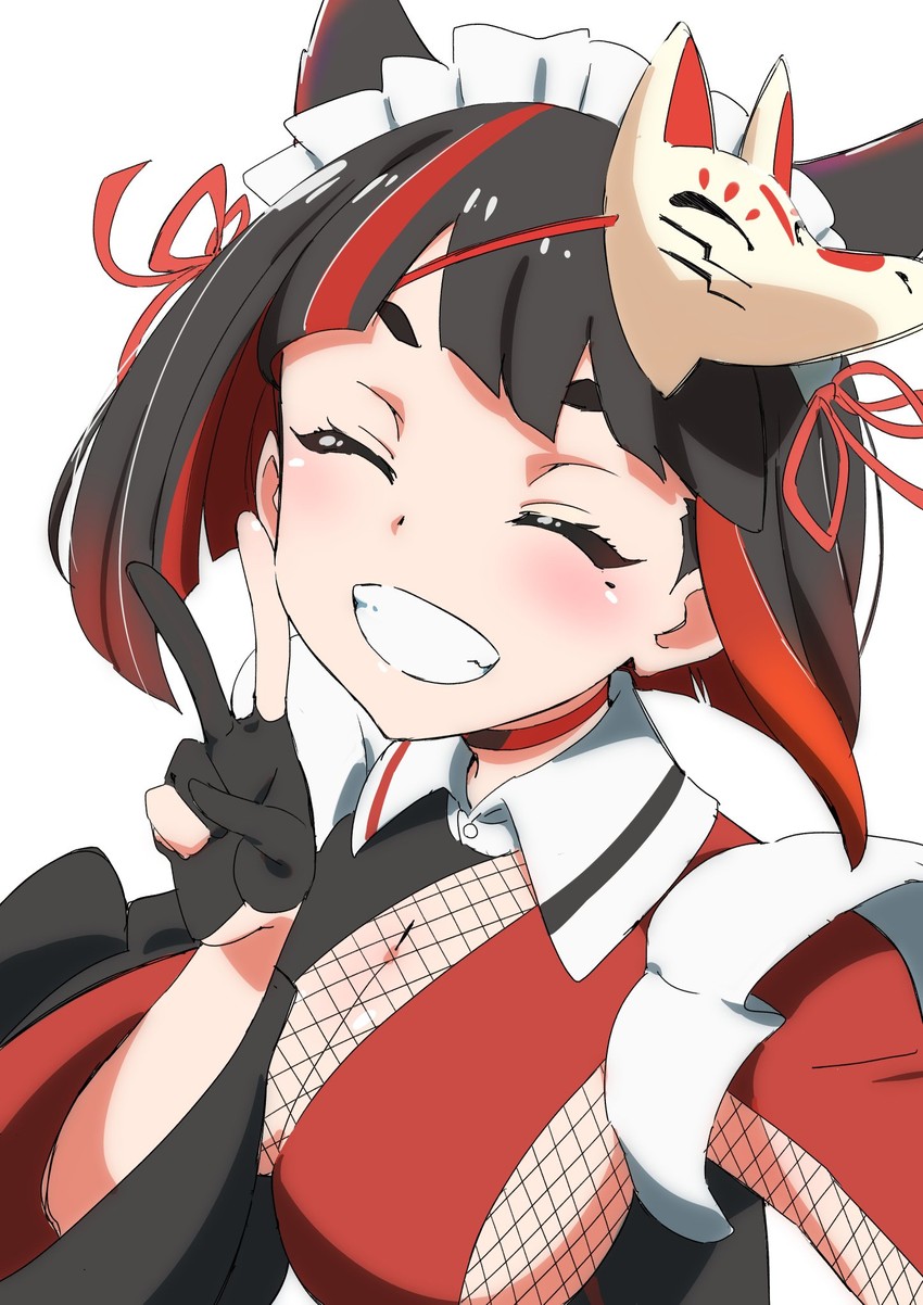 inari kuromu (nanashi inc. and 1 more) drawn by mitsuda_hajime