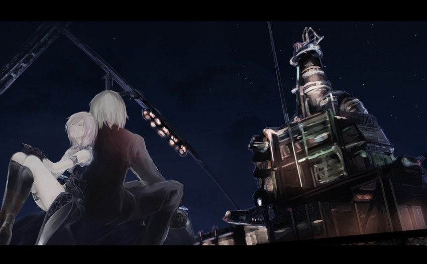 lightning farron and snow villiers (final fantasy and 2 more) drawn by hio_(plusxxx)