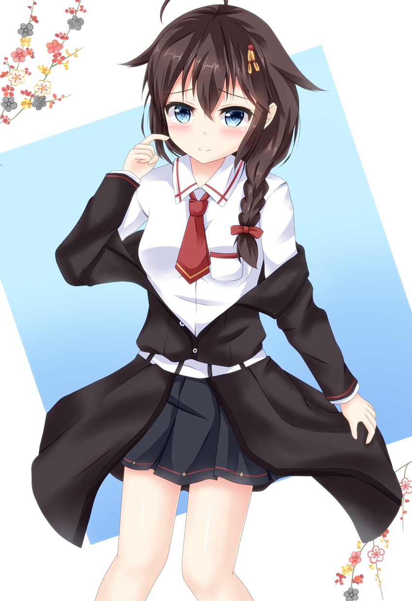 shigure and shigure kai ni (kantai collection) drawn by yurasuku