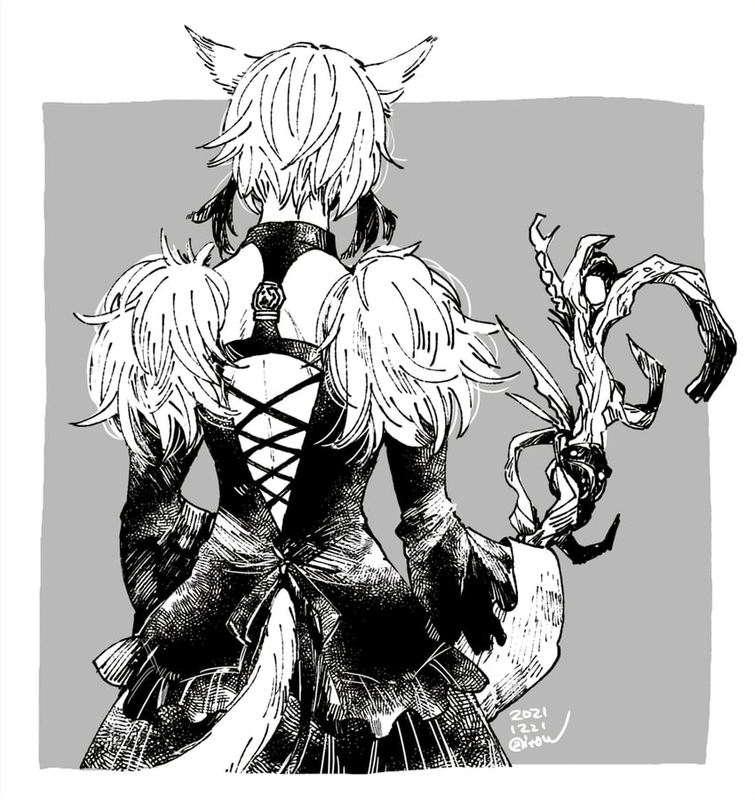 y'shtola rhul (final fantasy and 1 more) drawn by itowo_(itowc)