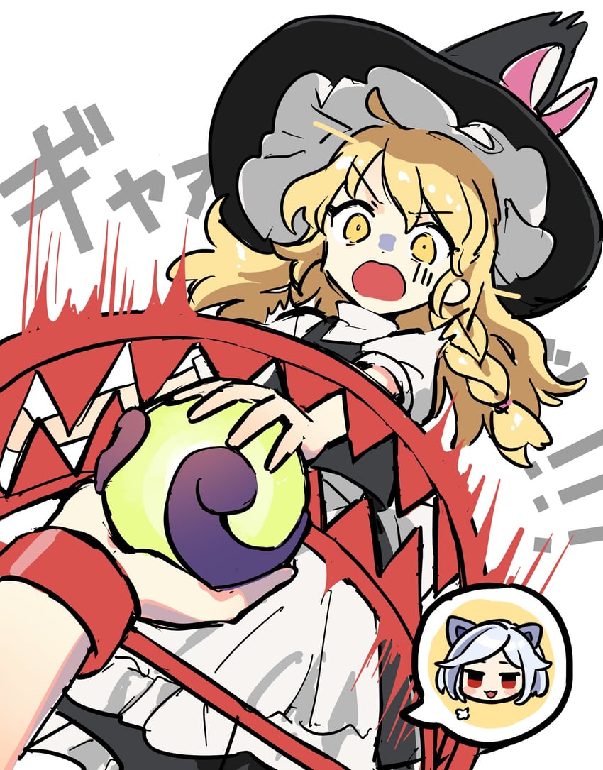 kirisame marisa and mitsugashira enoko (touhou and 1 more) drawn by jill_07km