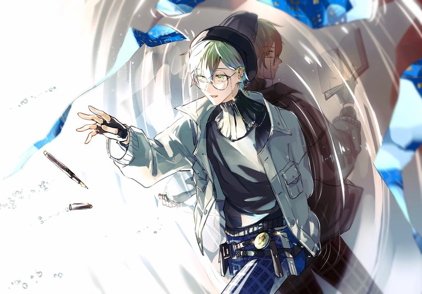 ike eveland and eki eveland (nijisanji and 1 more) drawn by rovaroca