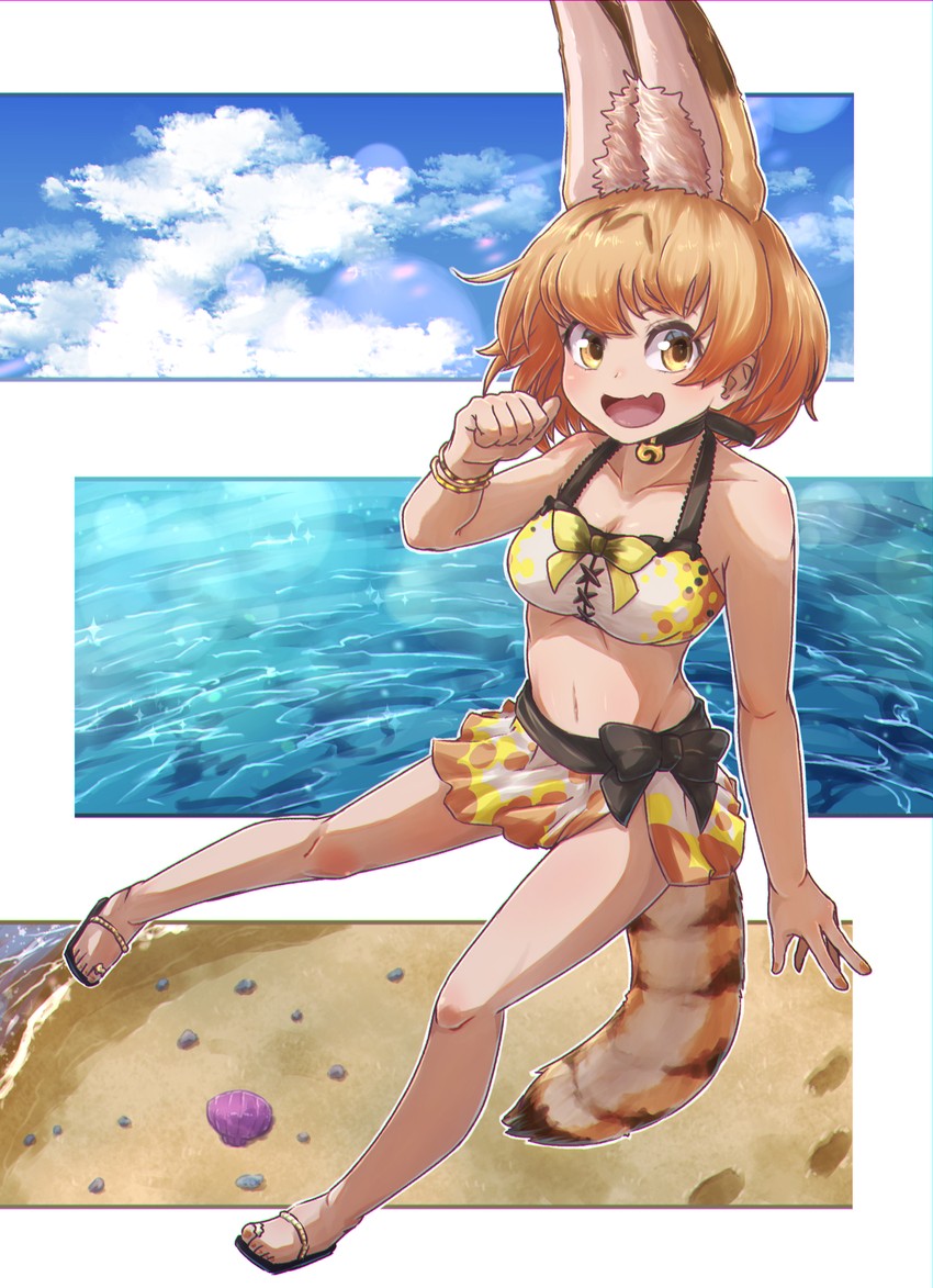 serval (kemono friends and 1 more) drawn by kotobukkii_(yt_lvlv)