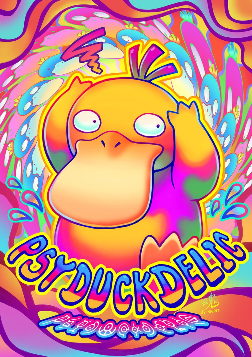 psyduck (pokemon) drawn by ry-spirit