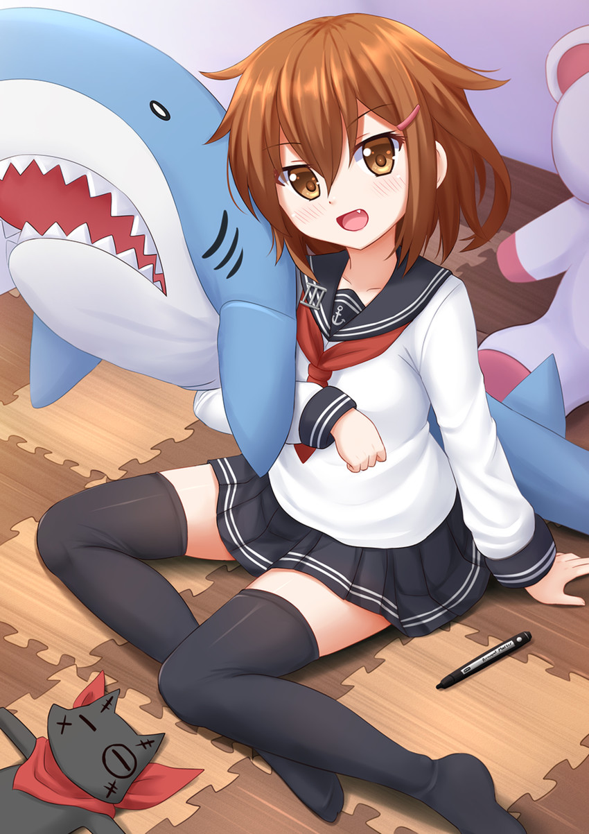ikazuchi and sakamoto (kantai collection and 1 more) drawn by kazenokaze