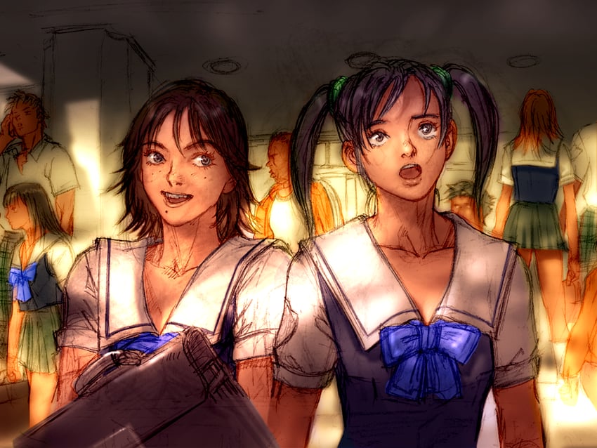 ling xiaoyu and hirano miharu (tekken and 1 more) drawn by kawano_takuji