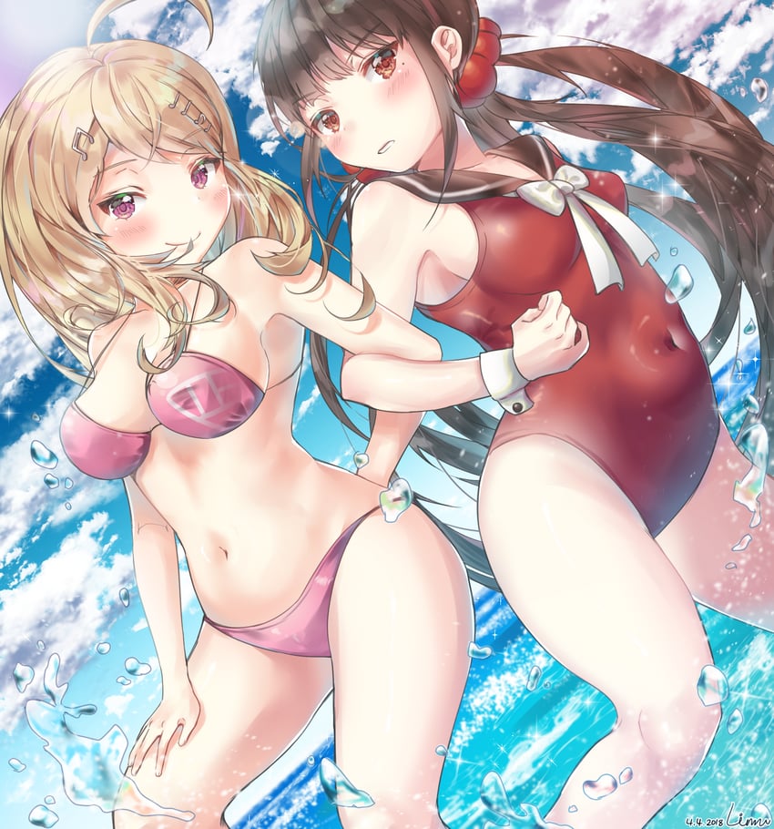 akamatsu kaede and harukawa maki (danganronpa and 1 more) drawn by rimu_(gucg8333)