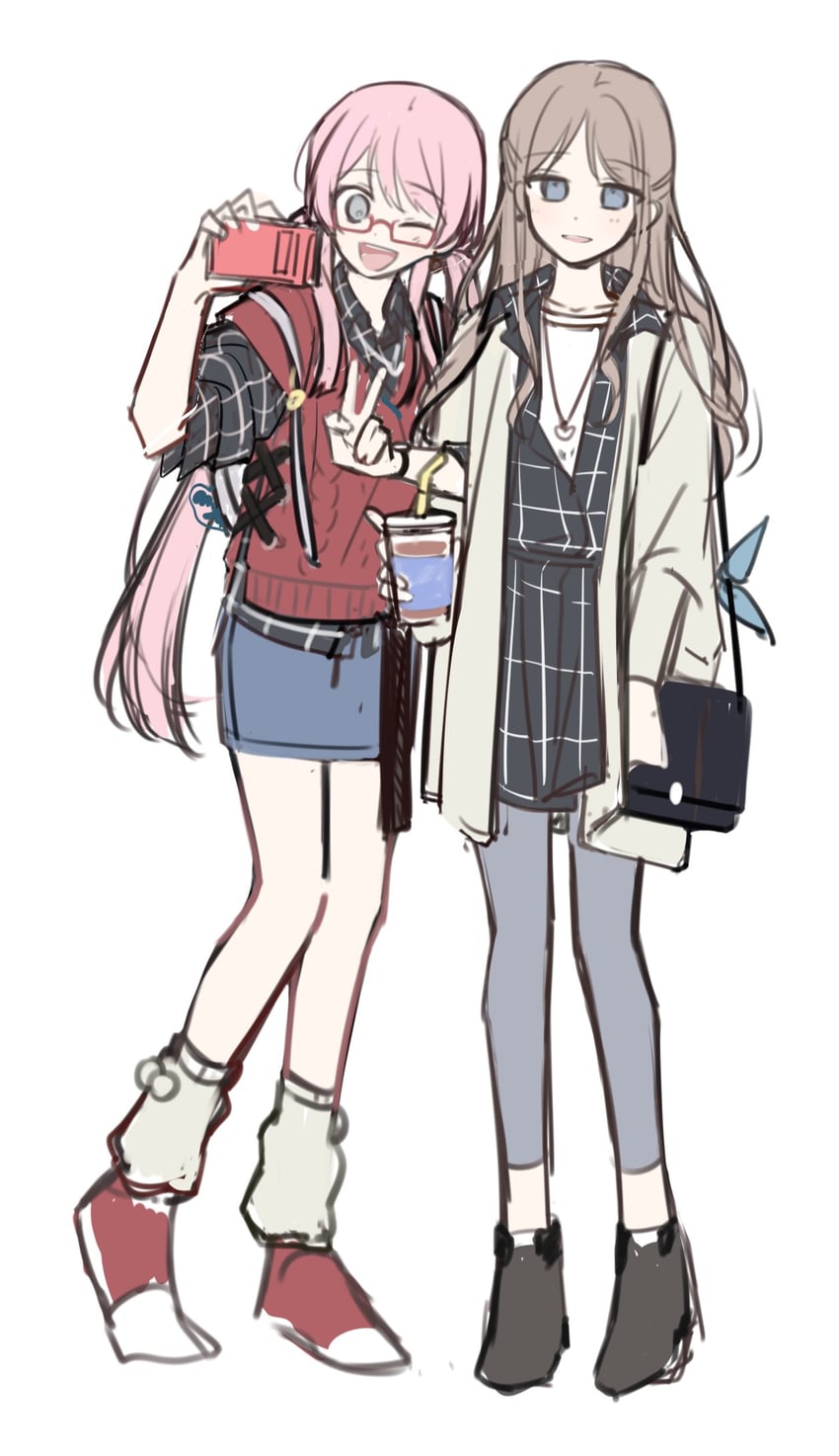 chihaya anon and nagasaki soyo (bang dream! and 1 more) drawn by yojeong_dimseom
