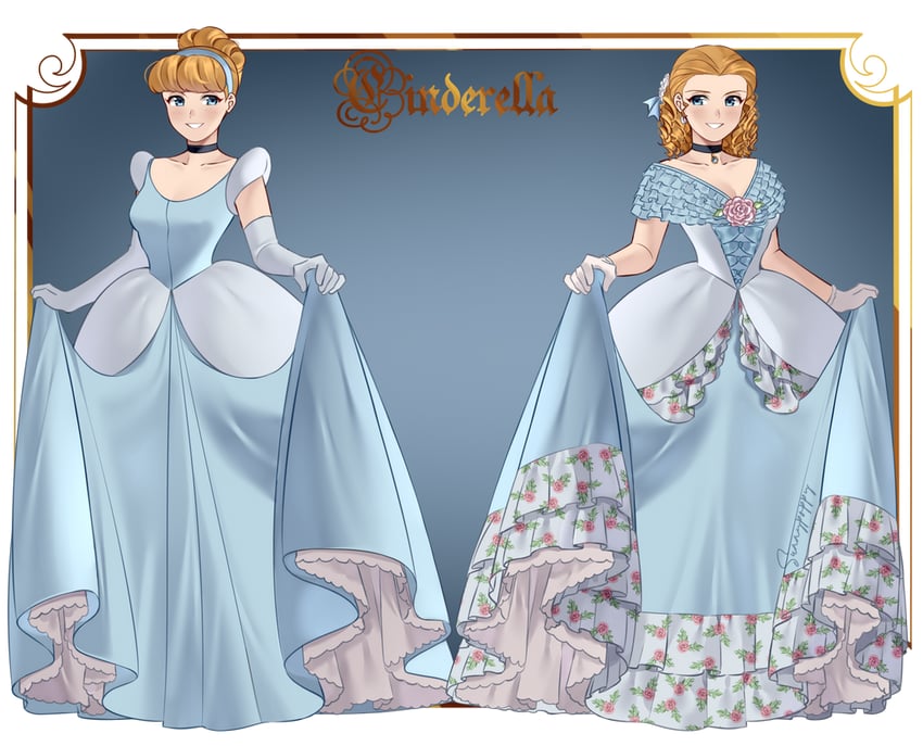 cinderella (original and 1 more) drawn by sunnypoppy