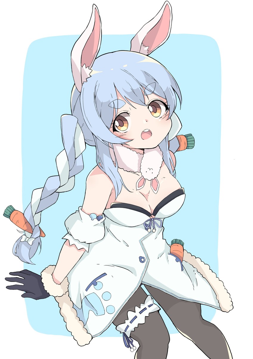 usada pekora and don-chan (hololive) drawn by sasakungoodsize