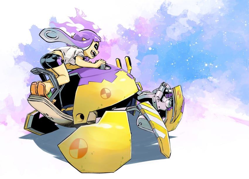 inkling player character and inkling girl (splatoon and 1 more) drawn by muramasa_mikado