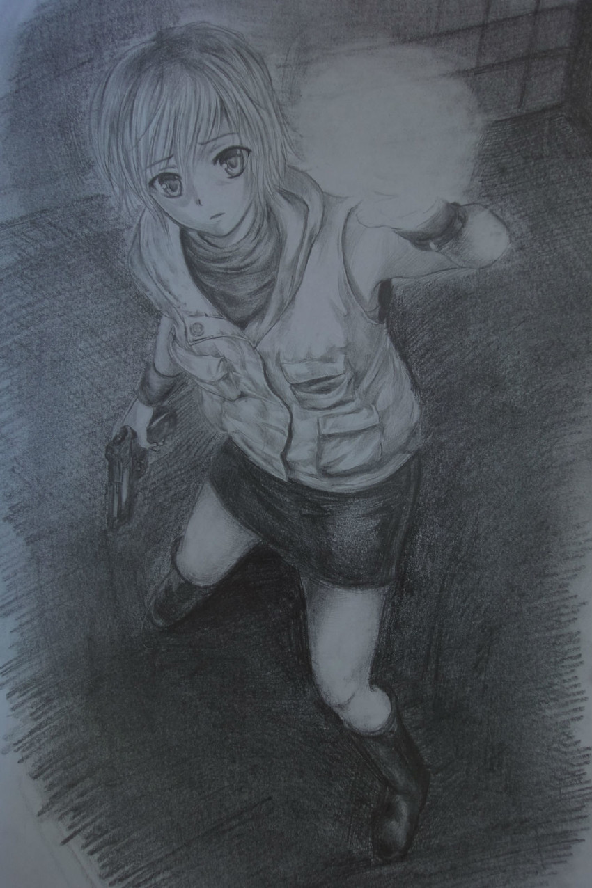 heather mason (silent hill and 1 more) drawn by xun_li_eins