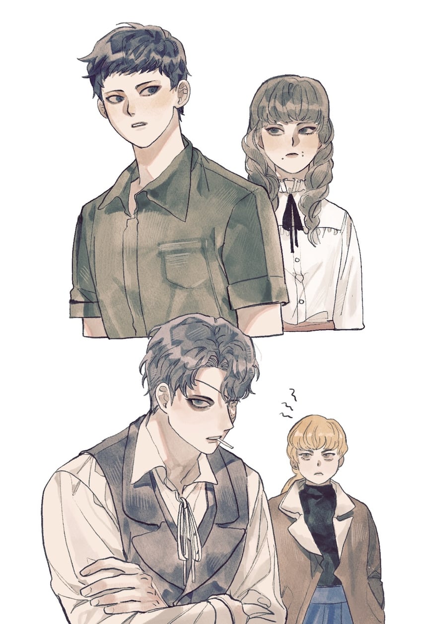marina, levi, daan, and karin (fear & hunger and 1 more) drawn by nul