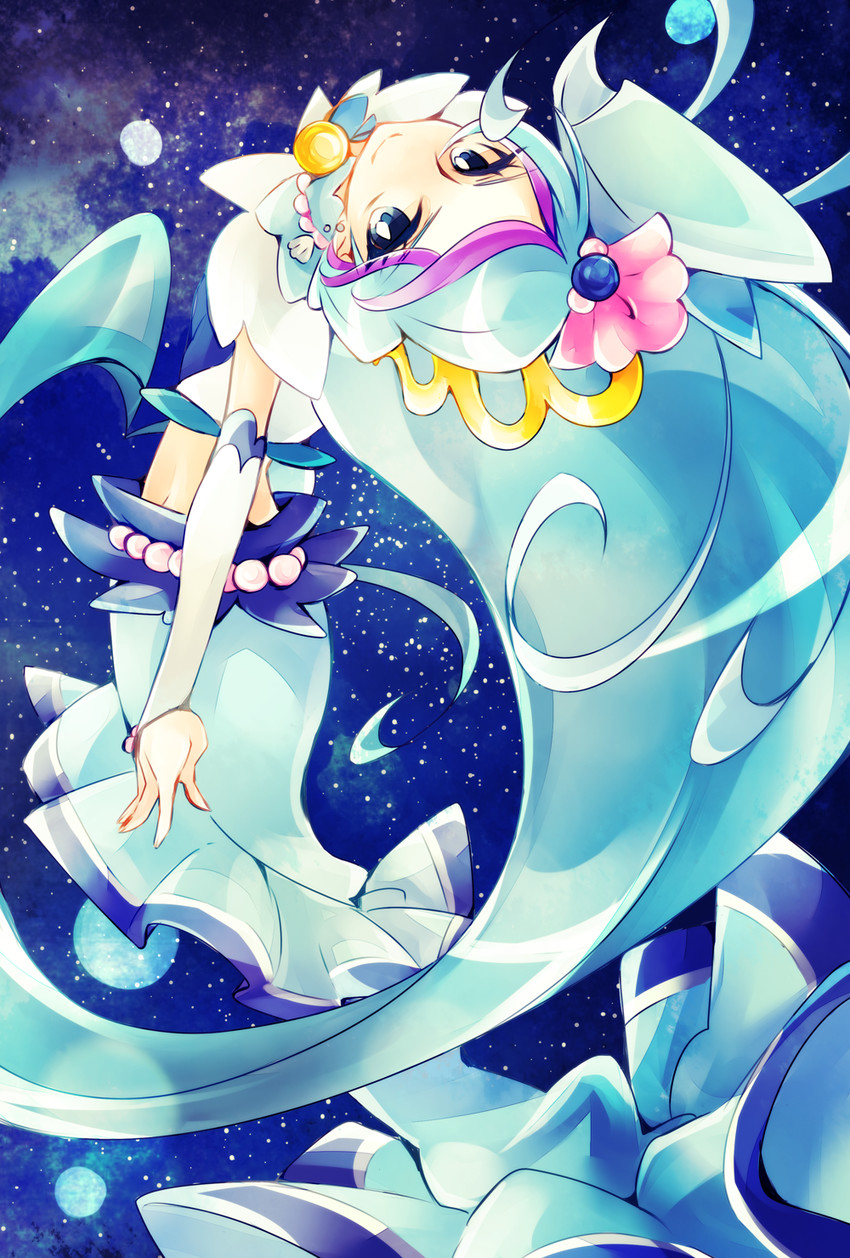 kaidou minami and cure mermaid (precure and 1 more) drawn by w00p