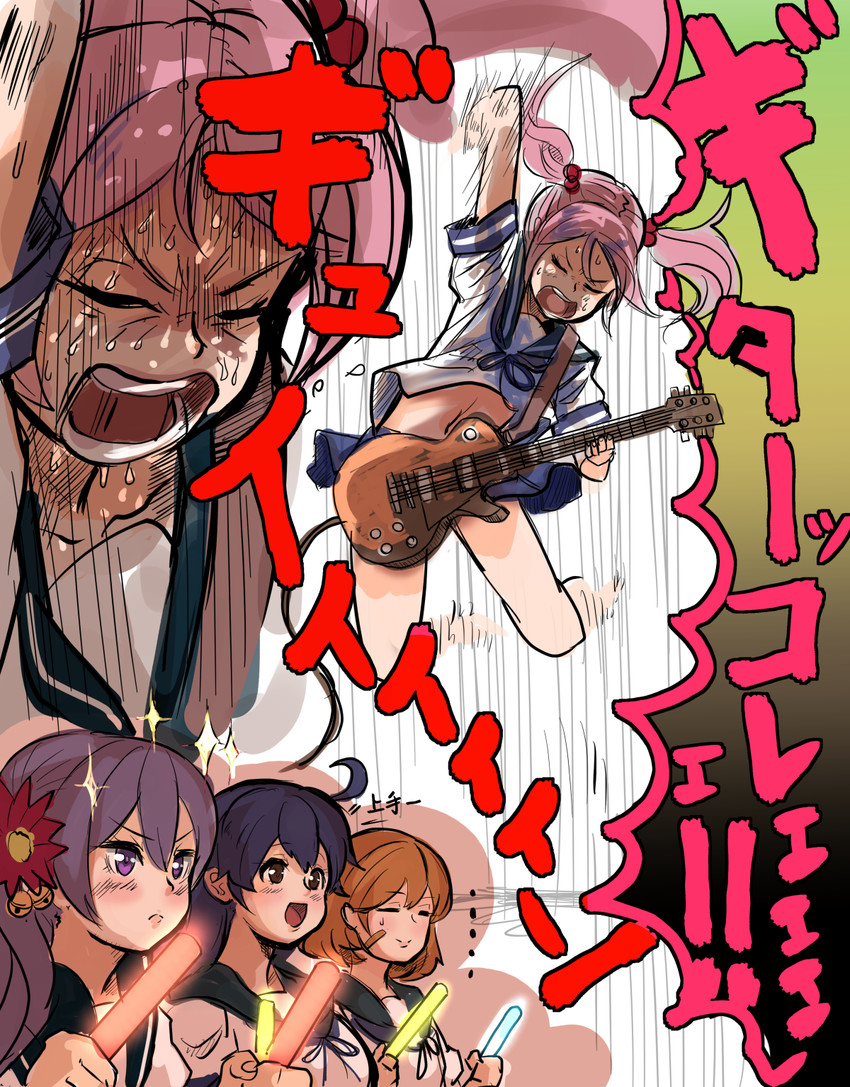 ushio, akebono, sazanami, and oboro (kantai collection) drawn by hey_taisyou