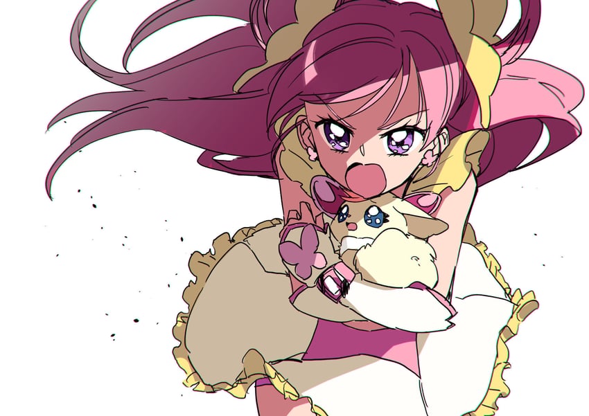 yumehara nozomi, cure dream, and coco (precure and 1 more) drawn by buntatta