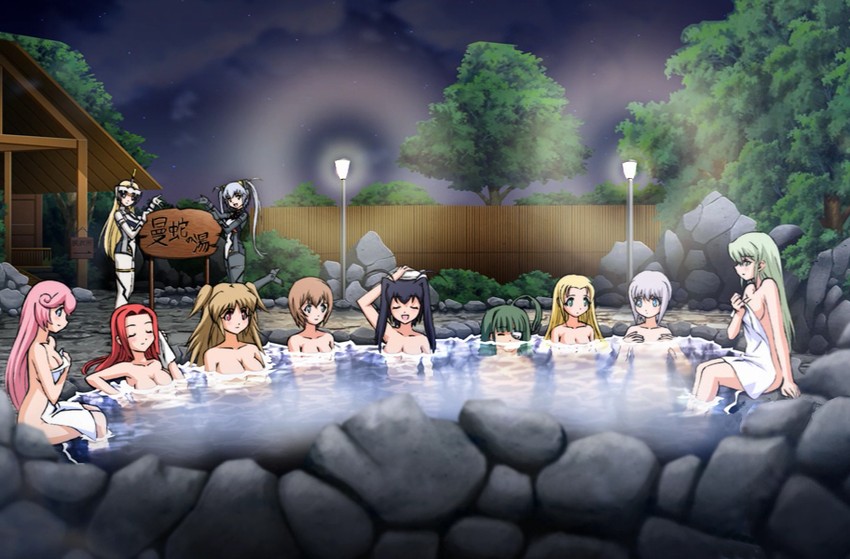 arnval, strarf, aoba anoa, diol twee, tita nium, and 6 more (busou shinki and 2 more) drawn by yoshizaki_mine