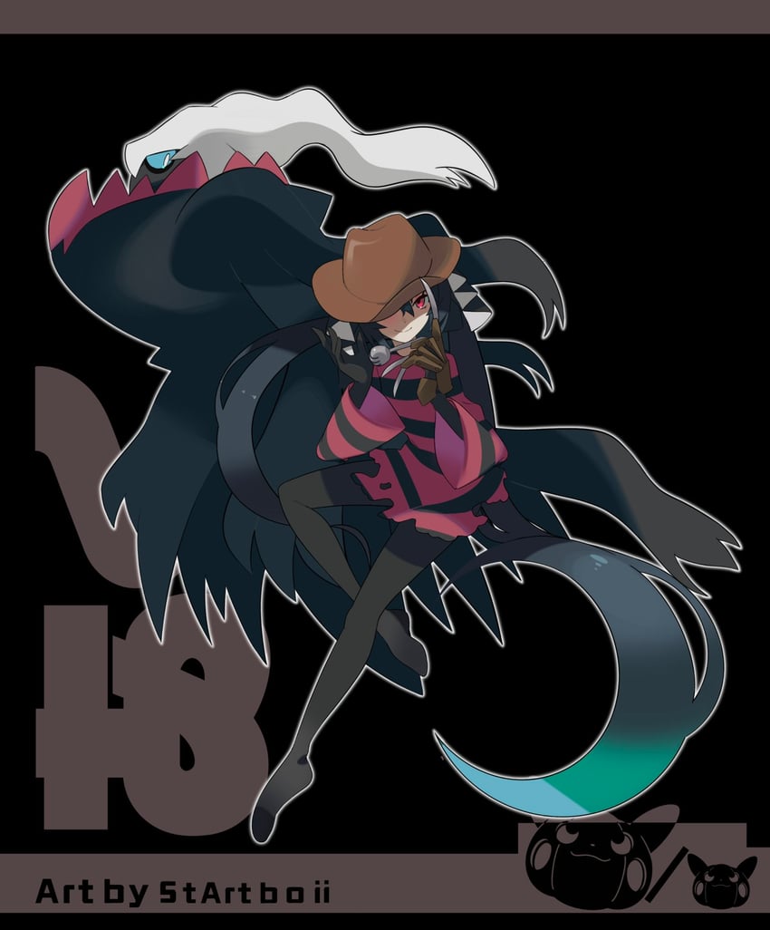 hatsune miku, darkrai, dark miku, and freddy krueger (pokemon and 3 more) drawn by startboii