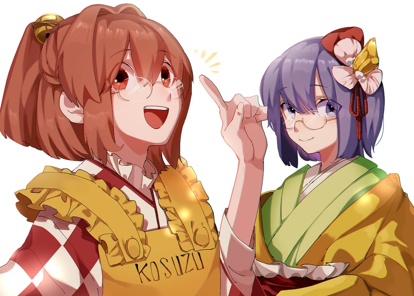 hieda no akyuu and motoori kosuzu (touhou) drawn by namataro