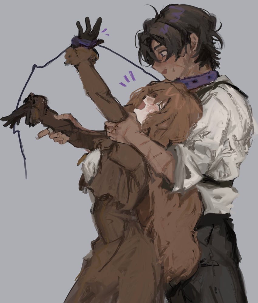 heathcliff and catherine (project moon and 1 more) drawn by ochio