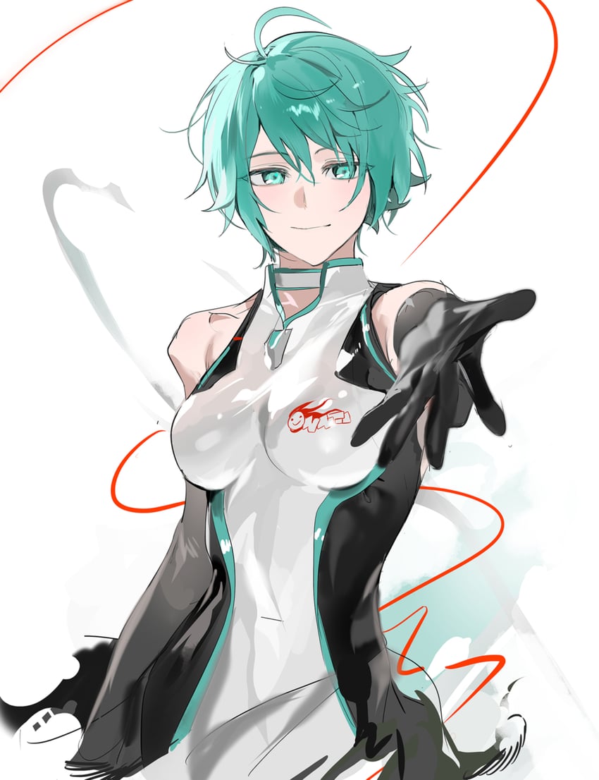 hatsune miku and racing miku (vocaloid and 1 more) drawn by nykim0915