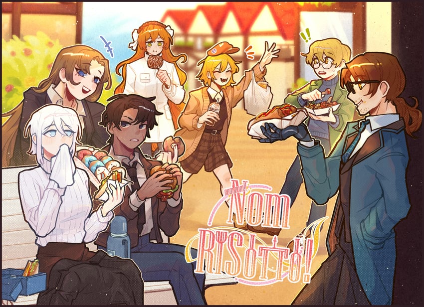 ishmael, don quixote, faust, sinclair, heathcliff, and 2 more (project moon and 1 more) drawn by kingkilin