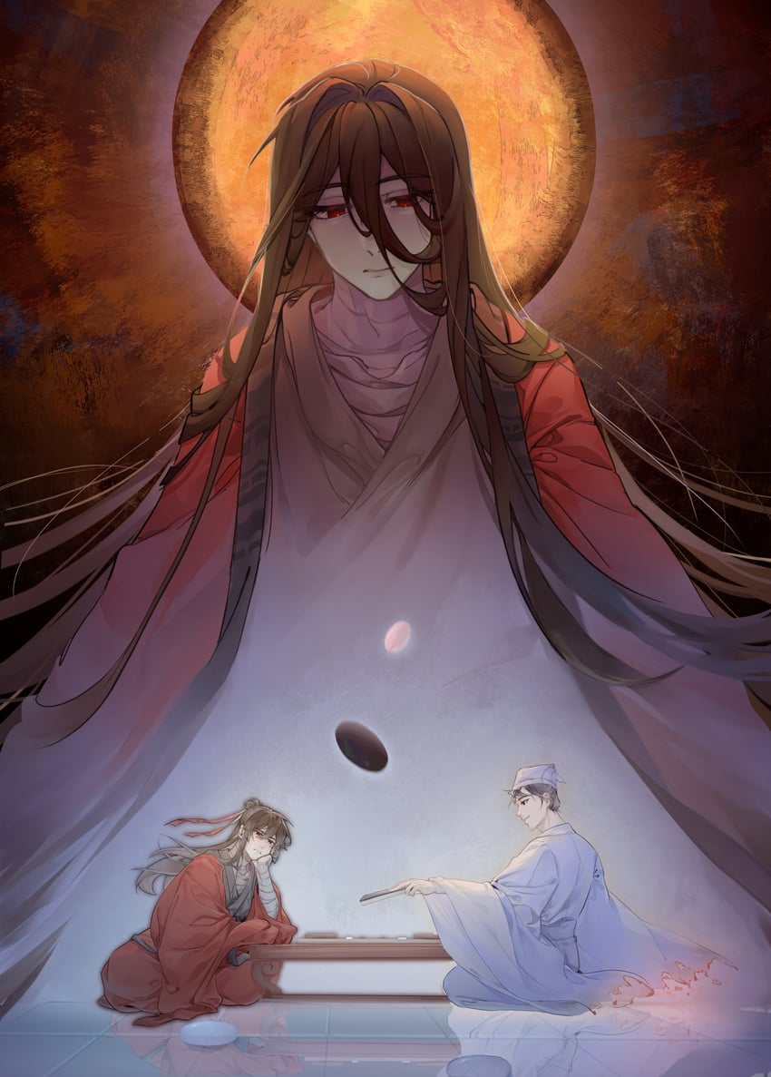 li huowang, zhuge yuan, and ji zai (dao gui yi xian) drawn by kongsheng