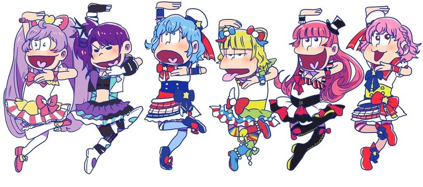 manaka laala, minami mirei, reona west, dorothy west, toudou shion, and 1 more (pretty series and 3 more) drawn by oimo_(imagawa56)