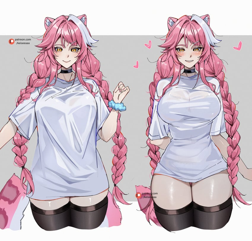 raora panthera (hololive and 1 more) drawn by keisea