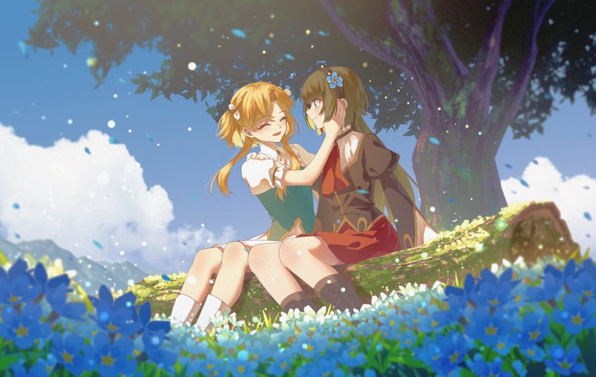 rose fryberg and nina handel (volcano princess) drawn by banjie